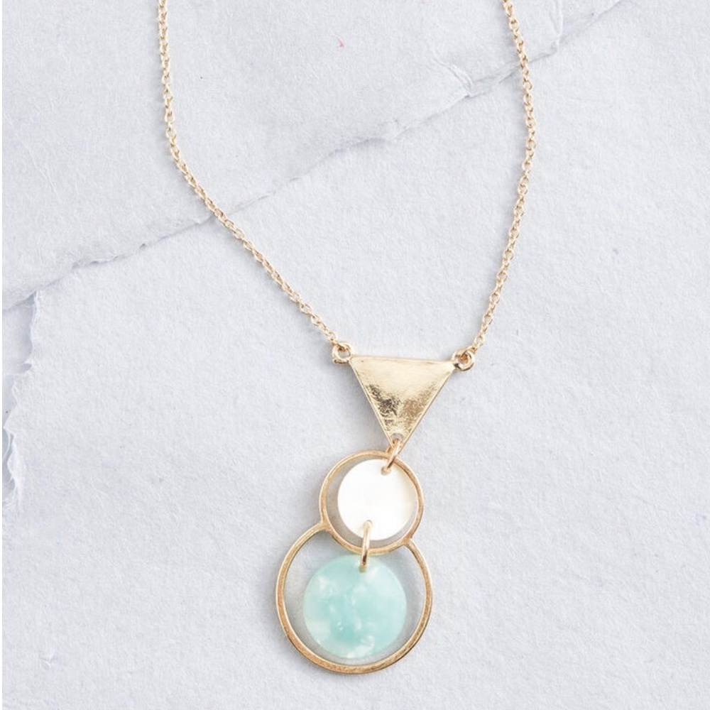 Modcloth Gold Geometric Necklace